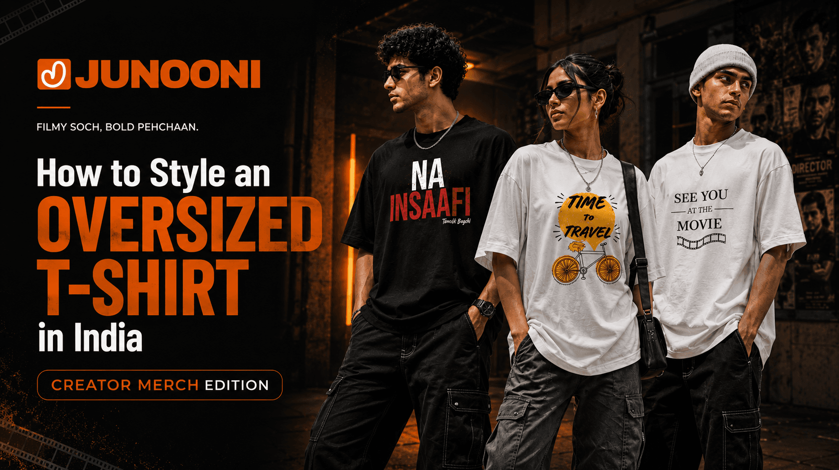 How to Style an Oversized T-Shirt in India — Creator Merch Edition