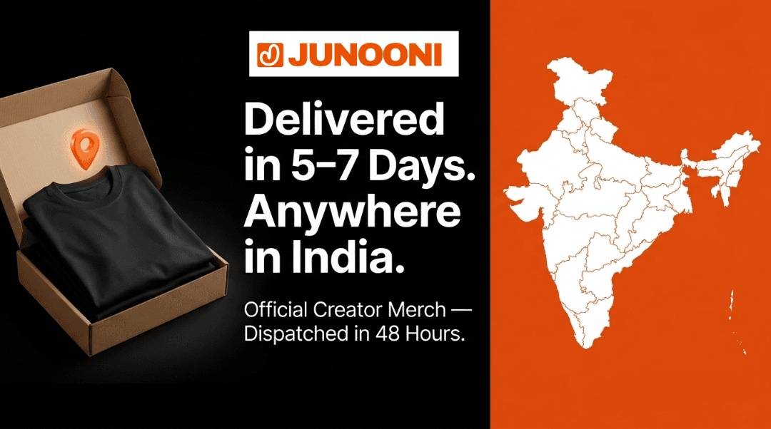 How Long Does Creator Merch Delivery Take in India? | JUNOONI